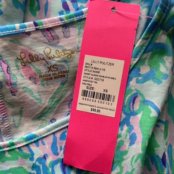 Lilly Pulitzer Marlowe Dress Craysea XS - Picture 3 of 5
